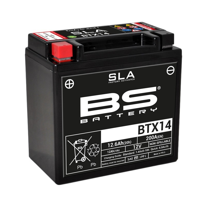 Batterie BS BATTERY SLA sans entretien activé usine - BTX14